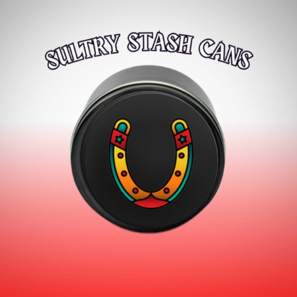 HORSESHOE GRAPHIC STASH JAR